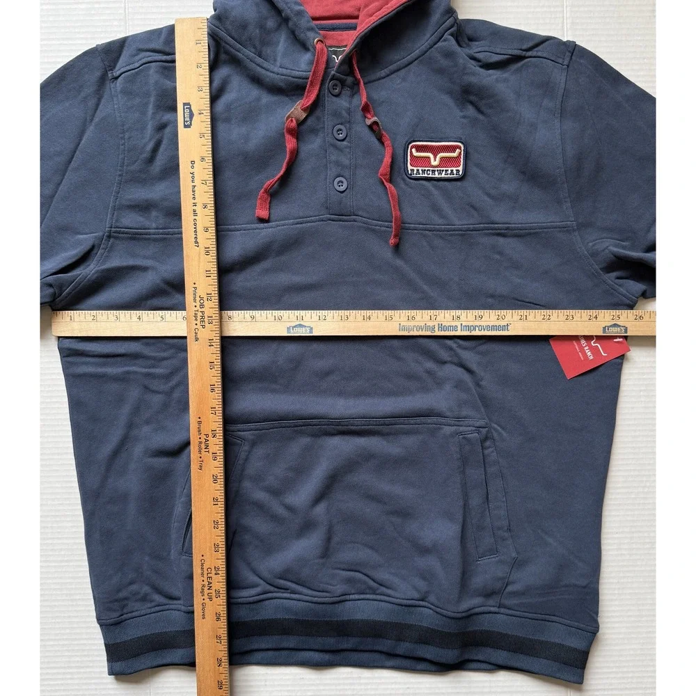 KIMES RANCH Ranch Ready - Men's Navy Cotton Hoodie - Size XX-Large - 2XL‎ - NWT!